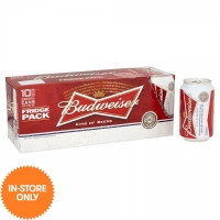 JTF  Budweiser Cans Fridge Pack 10x330ml