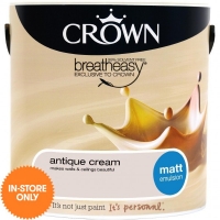 JTF  Crown Matt Emulsion Antique Cream 2.5L