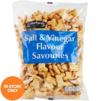 JTF  Crawfords Salt & Vinegar Savouries 250g