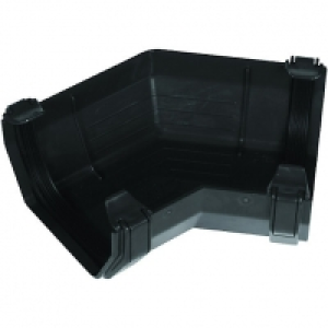 Wickes Black Squareline Gutter 135 Deg Bend £3.69
