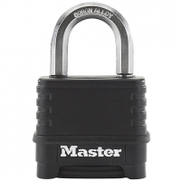 Wickes  Master Lock Excell M178EURD 4 Digit Resettable Zinc Black Pa