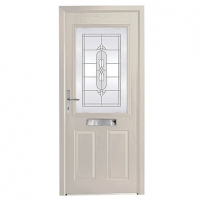 Wickes  Wickes Avon Composite Door White 2 Panel 2100 x 880mm Right 