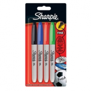 Sharpie Fine Tip Coloured 4PK