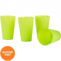 JTF  Plastic Tumblers 4 Pack Assorted