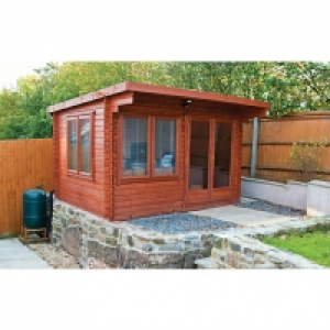 Wickes  Shire Danbury Double Door Garden Home Office Cabin - 12 x 10