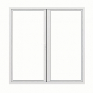 Wickes  Jci Aluminium French Door White Outwards Opening 2090 x 1490