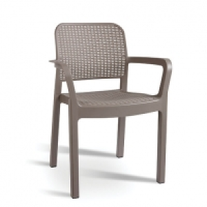 Keter Samanna Rattan Effect Outdoor Chair Cappuccino &pound;9.99