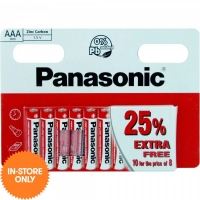 JTF  Panasonic Zinc AAA 10 Pack