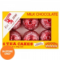 JTF  Tunocks Milk Chocolate Teacakes 6 Pack