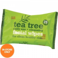JTF  Tea Tree Facial Cleansing Wipes Twin Pack