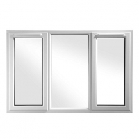 Wickes  Wickes Upvc A Rated Casement Window White 1770 x 1160mm Side