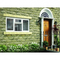 Wickes  Wickes Timber Casement Window White 1045x1765mm Side Hung & 