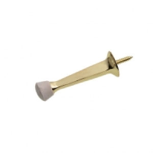 Wickes  Wickes Solid Door Stop Brass Plated