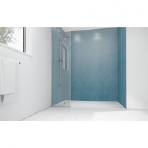 Wickes  Wickes Ocean Spray Laminate 1200x900mm 2 sided Shower Panel 