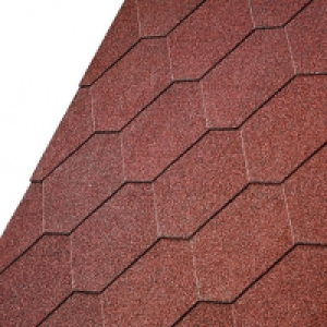 Wickes  Iko Armourshield Tile Red Hexagonal Shingles 3m2 Pack 21