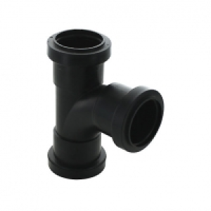 Wickes Black Pushfit 92.5 Deg Tee 40mm &pound;0.99