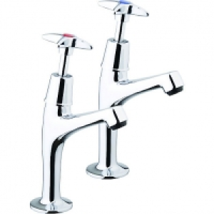 Wickes  Wickes Trade Kitchen Sink Pillar Taps Chrome