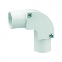 Wickes  Wickes Trunking Inspection Elbow White 20mm