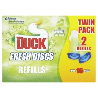Wilko  Toilet Duck Fresh Discs 5in1 Refills Lime Zest 2pk