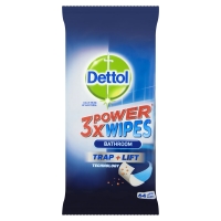 Wilko  Dettol 3x Power Wipes Bathroom 64s