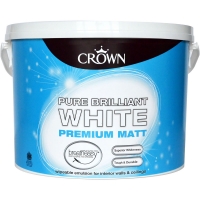 Wilko  Crown Breatheasy Matt Emulsion Paint Pure Brilliant White 7.