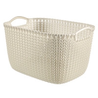 Wilko  Curver Basket Rectangular Knit 19 Litre