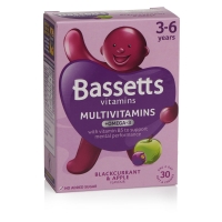 Wilko  Bassetts 3-6 Years Multi-Vitamins Blackcurrant and Apple 30p