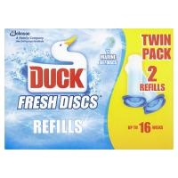 Wilko  Toilet Duck Fresh Discs 5in1 Refills Marine 12pk