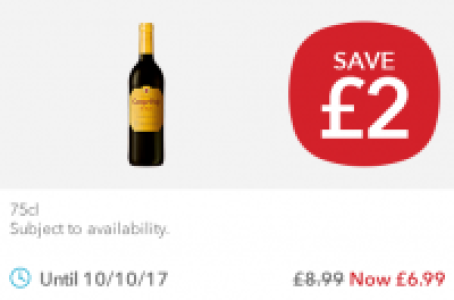 Campo Viejo Tempranillo Rioja £2.00