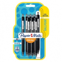 BMStores  Paper Mate Inkjoy300 RT Ballpoint Pens 8pk - Black