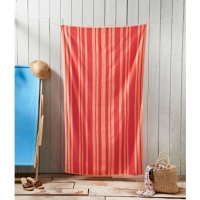 BMStores  Oversized Jacquard Beach Towel 100 x 180cm - Orange Stripe