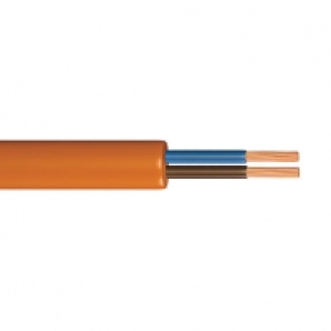 Wickes  Time 1.0mm2 2 Core Round Flexible Cable Orange 3182Y 25m