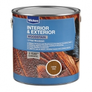 Wickes Professional Woodstain Dark Oak 2.5L £26.99