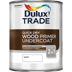 Dulux Trade Quick Dry Wood Primer & Undercoat 1L £19.78