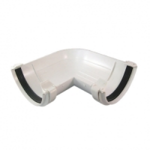 Wickes White Roundline Gutter 90 Deg Bend £3.47