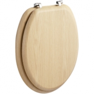 Wickes Natural Pine Effect Toilet Seat