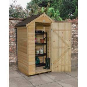 Wickes Apex Overlap Pressure Treated Windowless Shed 4 x 3 f