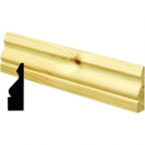 Wickes Pine Ogee Architrave 19 x 69 x 2100mm Pack 5 £22.99