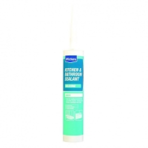 Wickes Kitchen & Bathroom Silicone Sealant White 310ml £3.99