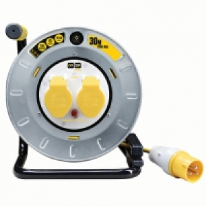 Pro-xt 2 Socket 30m Large Metal Open Reel High Visibility Ca