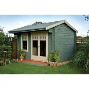 Shire Marlborough Double Door Garden Cabin - 12 x 14 ft
