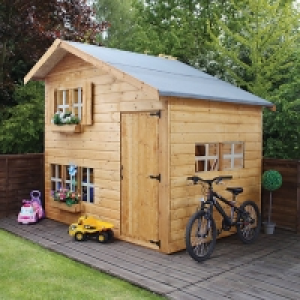 Mercia Timber Double Storey Playhouse - 8 x 6 ft - with Asse