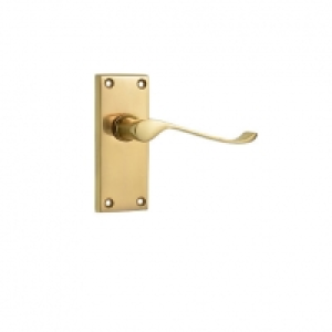 Wickes Paris Victorian Scroll Latch Handles Pair Polished Br
