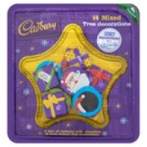 Cadbury Mixed Tree Decorations &pound;3.00