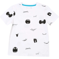 BigW  B Collection All Over Print Monster Tee - White