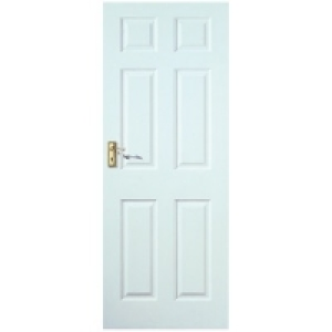 Wickes Woburn Internal Moulded Door White Primed Grained 6 P £27.99