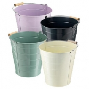Charlie Dimmock Tin Bucket With Wooden Handle 17cm £1.00
