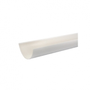 Wickes White Roundline Gutter Length 4000mm £8.39