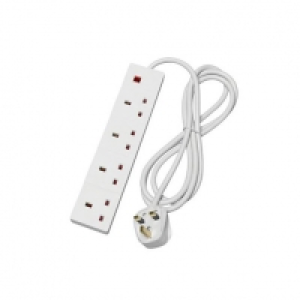 Smj 4 Way 13 Amp Trailing Socket 2 Meter Neon £2.00