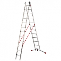 Wickes  Hailo Profi-lot 2 x 12 Combination Ladder with Unique Level 